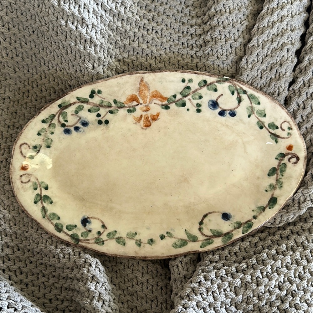 ARTE ITALICA MEDICI, OVAL PLATTER